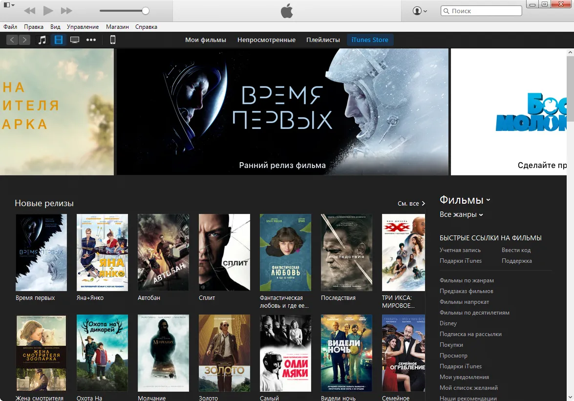 Скриншот iTunes 3